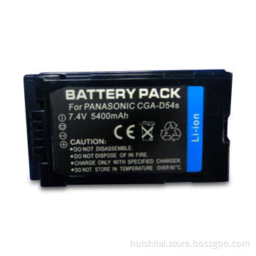 5,400mAh 7.4V Digital Camcorder Battery for Panasonic CGR-D54S, with 1 Year Warranty